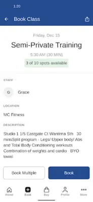 MC Fitness android App screenshot 0